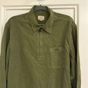J. Crew Twill Pull Over Shirt